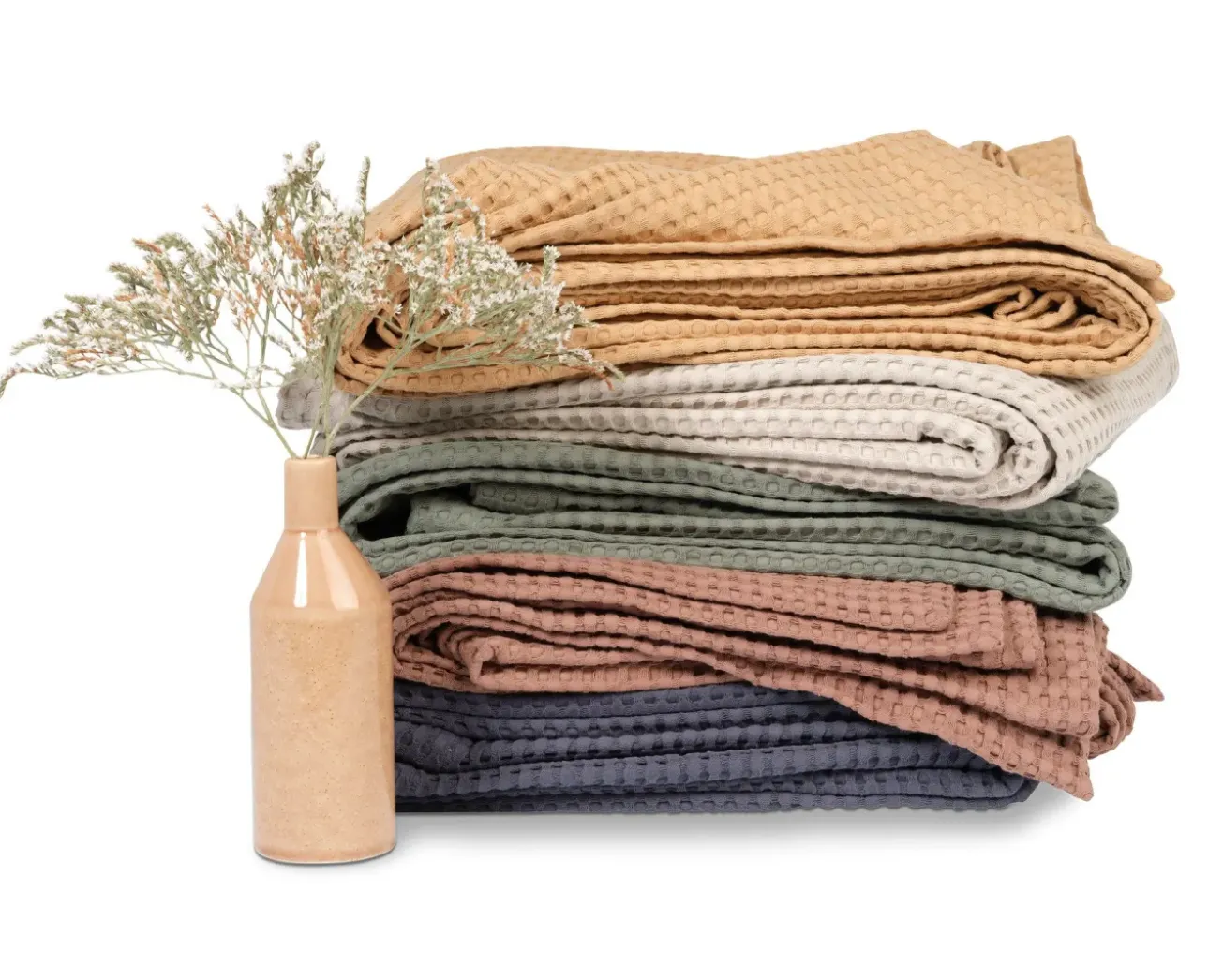 Bath & Living Vandyck HOME Pique waffle blanket 270x250 cm Brownie (BLMK16101)