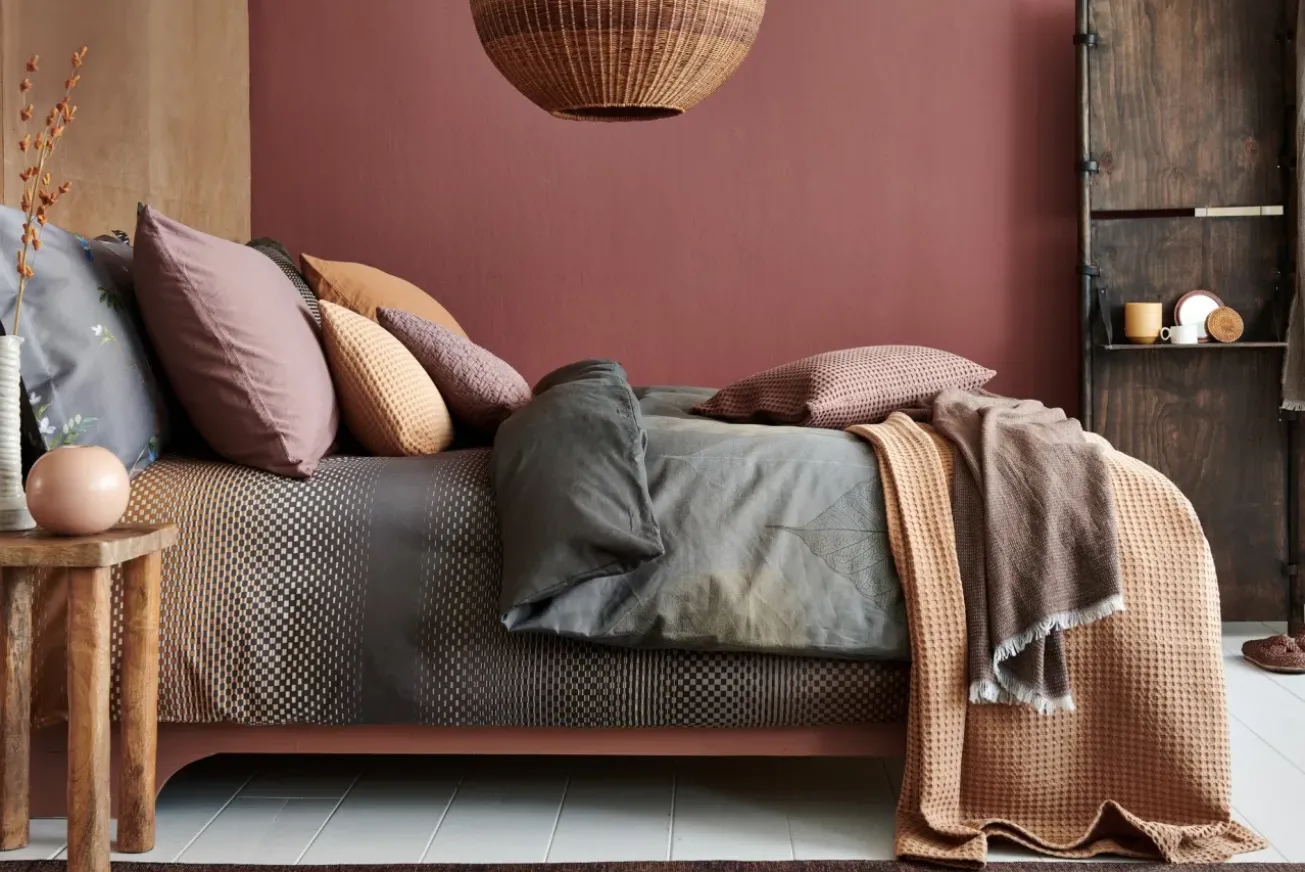 Bath & Living Vandyck HOME Pique waffle blanket 270x250 cm Brownie (BLMK16101)