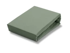 Bath & Living Vandyck Jersey supreme fitted sheet Olive-113 (stretch) SLKM8201