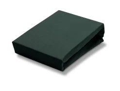 Bath & Living Vandyck Jersey supreme fitted sheet Dark Green-073 (stretch) SLKM8201