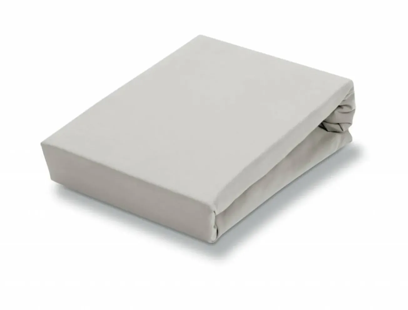 Bath & Living Vandyck Jersey supreme fitted sheet, Silver Gray-088, silver gray (stretch) SLKM8201