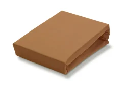 Bath & Living Vandyck Jersey supreme fitted sheet Cognac-162 (stretch) SLKM8201