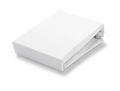 Bath & Living Vandyck Jersey supreme splittopper fitted sheet White-090, white (stretch) SLKM820ST