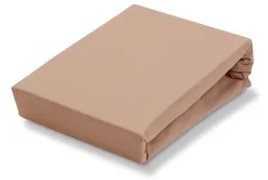 Bath & Living Vandyck Jersey supreme topper fitted sheet Praline-163 (stretch) SLKM8201T