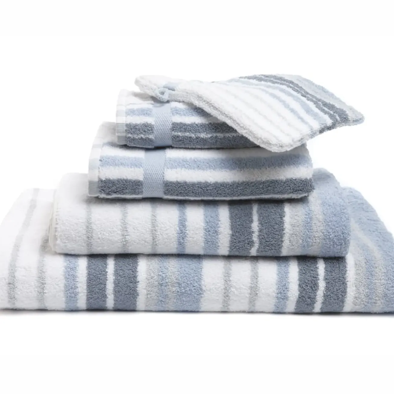 Bath & Living Vandyck Package deal 96: 4x bath towel ONTARIO Misty Blue