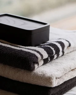 Bath & Living Vandyck Package deal 30: 3x bath towel + 1x hotel mat RANGER Off Black