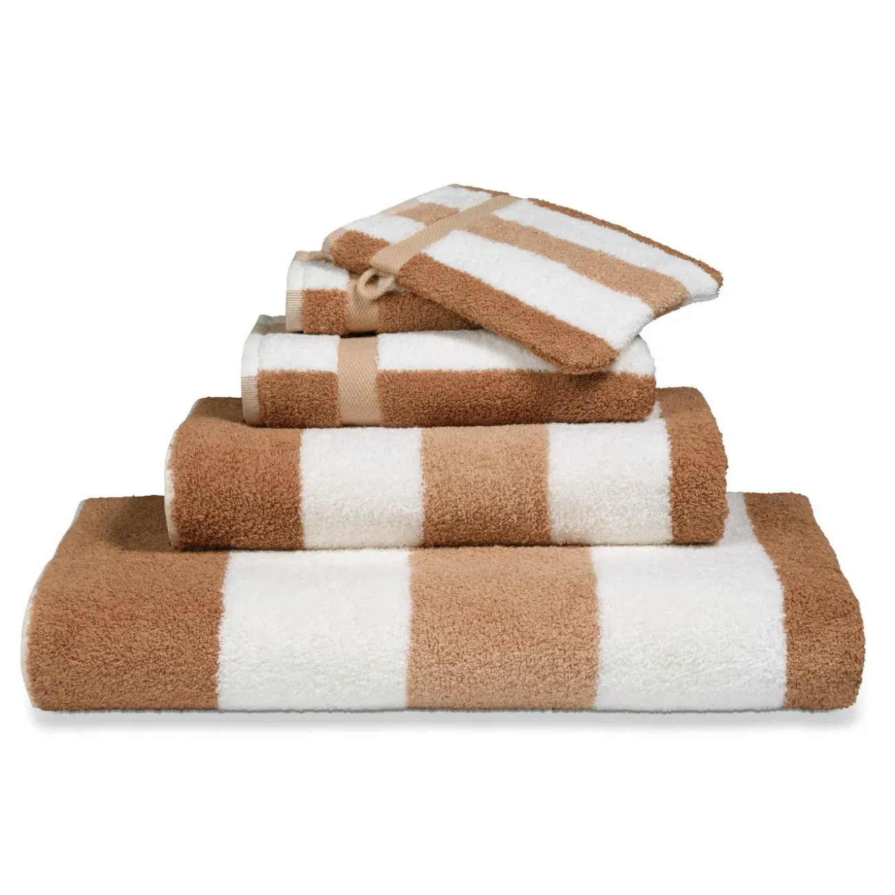 Bath & Living Vandyck Package deal 69: 4x guest towel VANCOUVER Praline