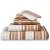 Bath & Living Vandyck Package deal 71: 6x guest towel ONTARIO Praline