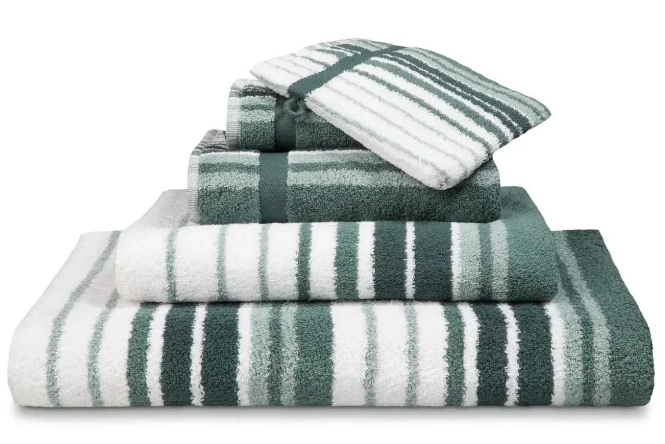 Bath & Living Vandyck Package deal 76: 3x guest towel ONTARIO Earth Green
