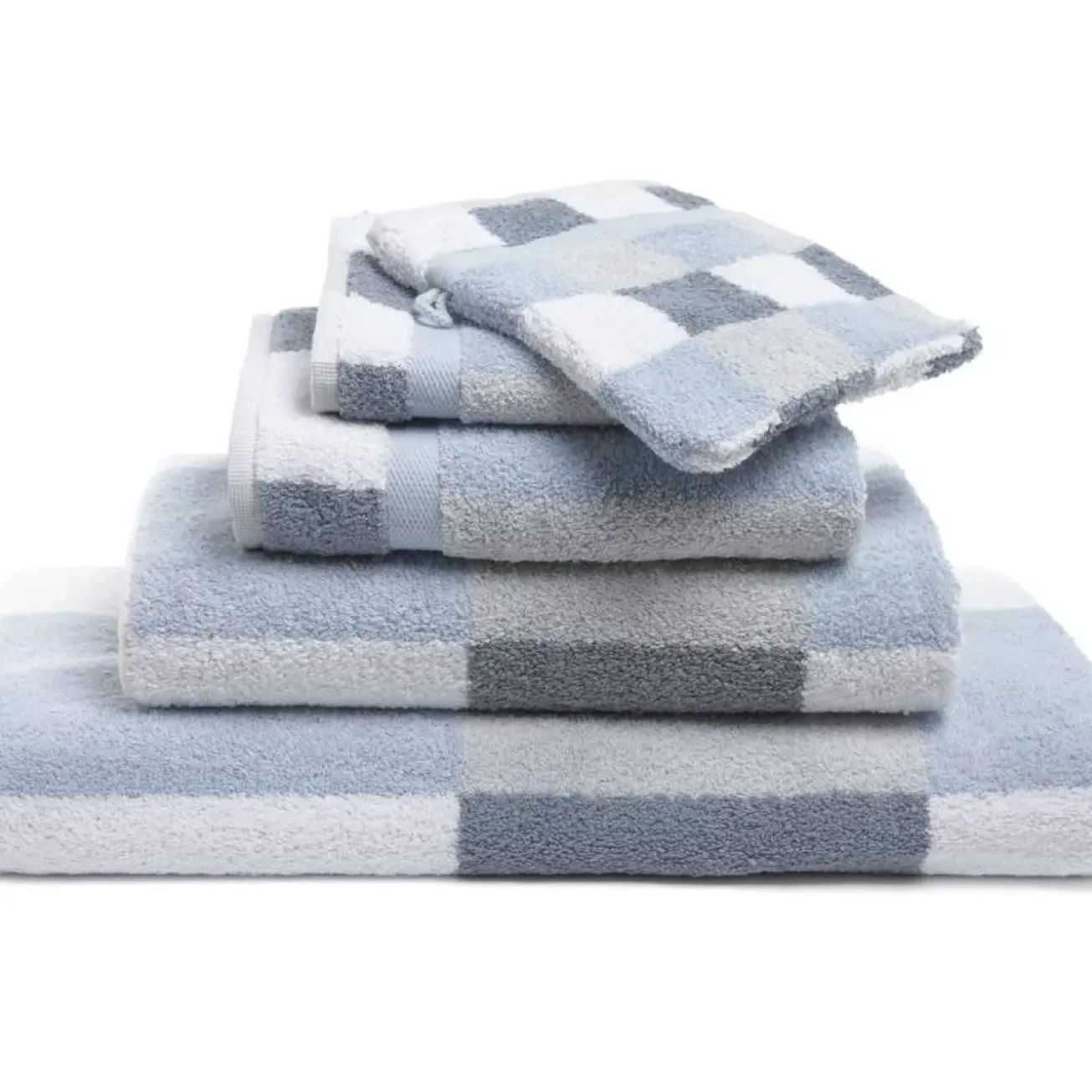 Bath & Living Vandyck Package deal 91: 3x guest towel BOSTON Misty Blue