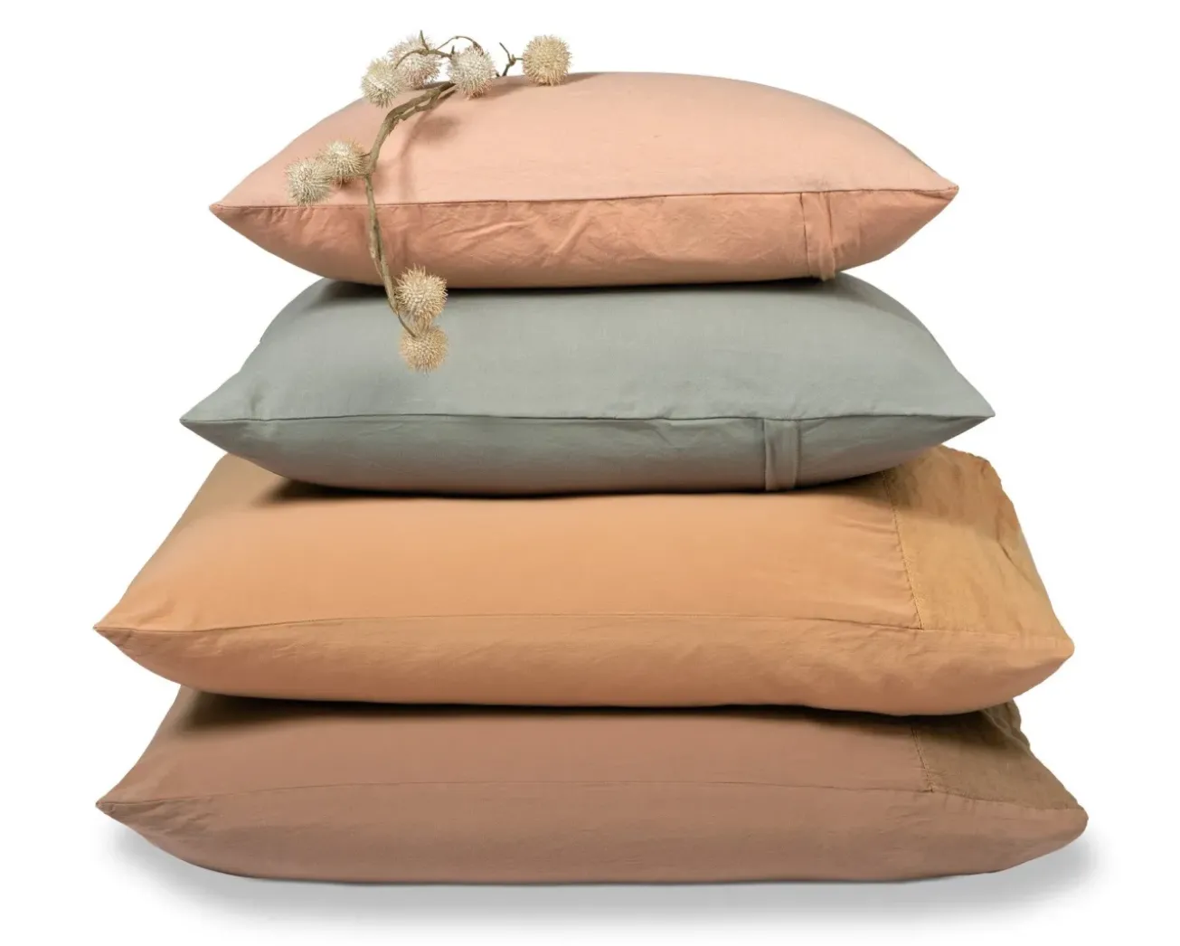 Bath & Living Vandyck Pillowcase PURITY 79 Smoke Green 60x70 cm (linen / cotton) PUCO16179