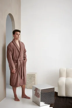 Bath & Living Vandyck PRESTIGE Pearl Blue bathrobe, cotton