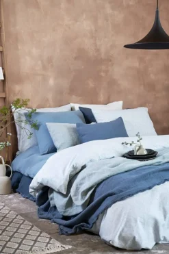 Bath & Living Vandyck PURE 11 bedspread / pillow cover Faded Denim-184 (cotton / linen) PRSA18111