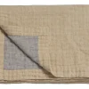 Bath & Living Vandyck PURE 45 plaid / bedspread 160x250 cm Light Honey (cotton / linen)