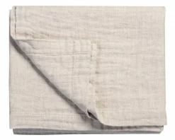 Bath & Living Vandyck PURE 22 plaid/bedspread 260x260 cm Sand-048 (cotton/linen)