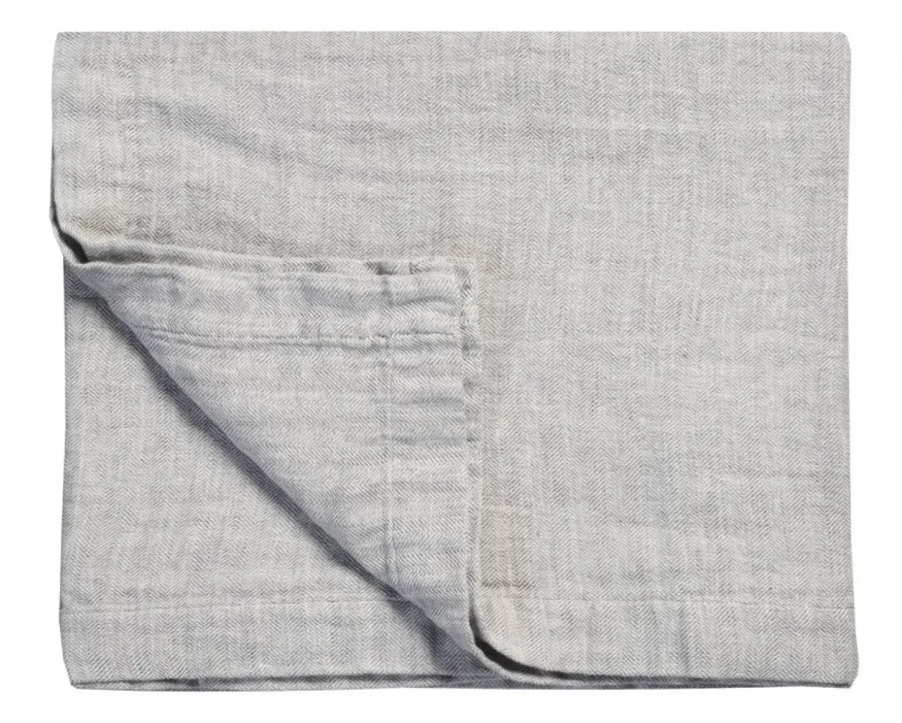 Bath & Living Vandyck PURE 22 plaid/bedspread 180x260 cm Gray-011 (cotton/linen)
