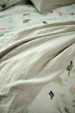 Bath & Living Vandyck PURE 68 plaid/bedspread 160x250 cm Smoke Green (PRSA23168)