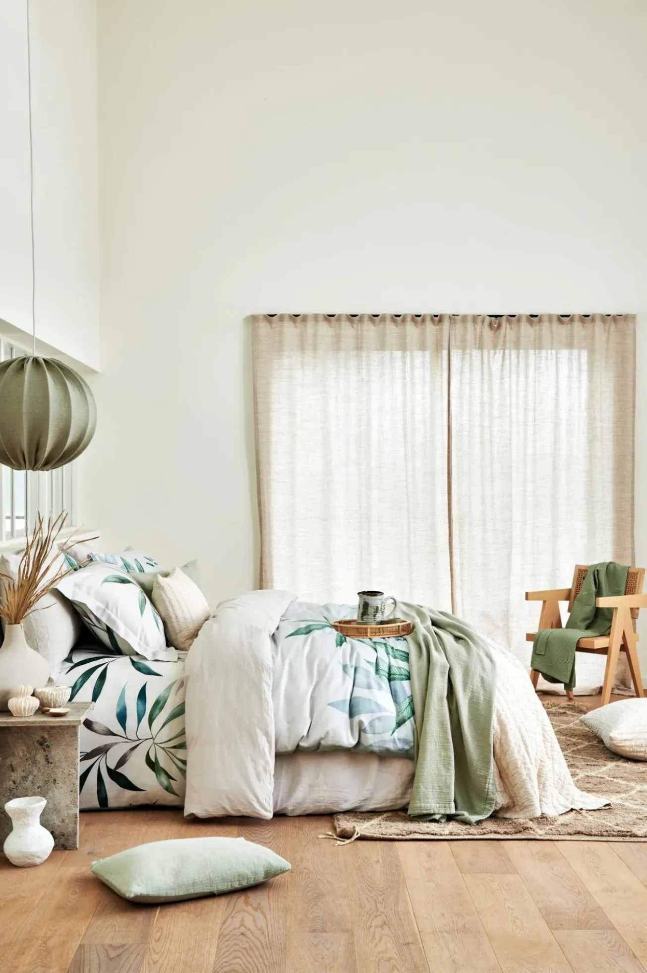 Bath & Living Vandyck PURE 68 plaid/bedspread 160x250 cm Smoke Green (PRSA23168)