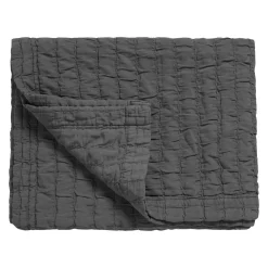 Bath & Living Vandyck PURE 64 plaid/bedspread 180x260 cm color Off Black (cotton)