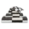 Bath & Living Vandyck Remnant 63: Bath towel BOSTON Off Black 90x195 cm
