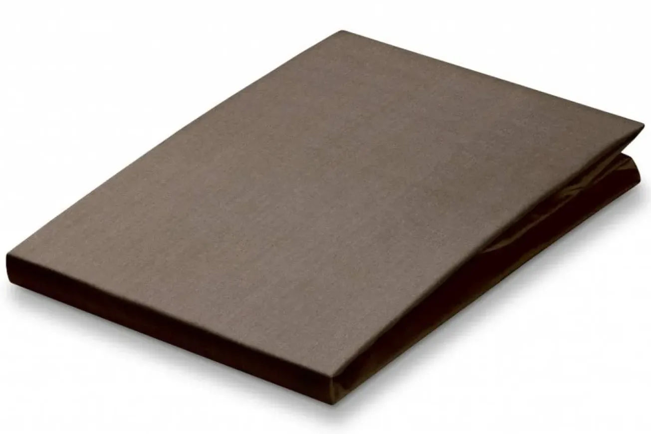 Bath & Living Vandyck Topper fitted sheet Taupe-017 (percale cotton) CCF101T