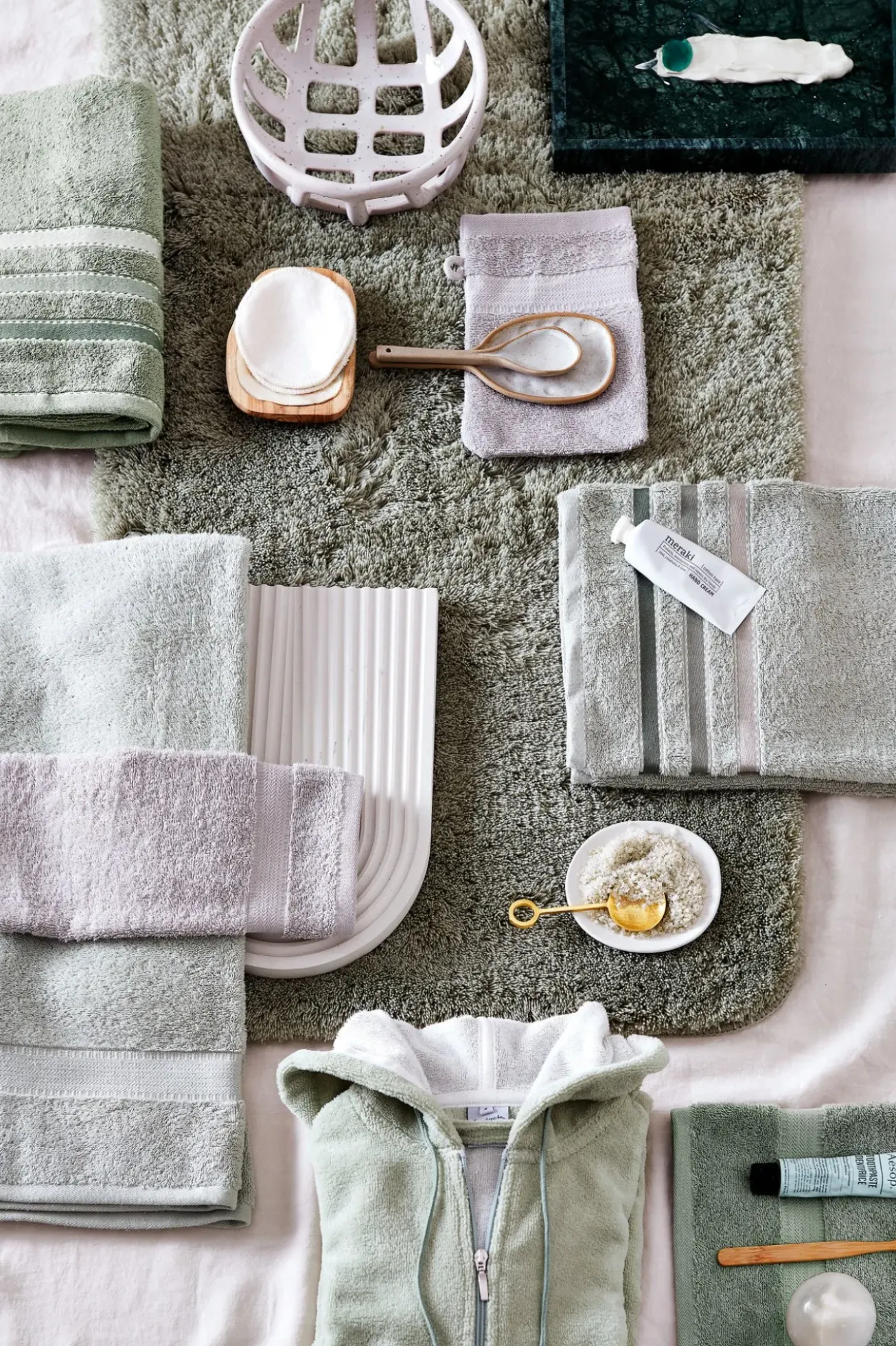 Bath & Living Vandyck TORONTO bath mat Smoke Green (BAAM20103)