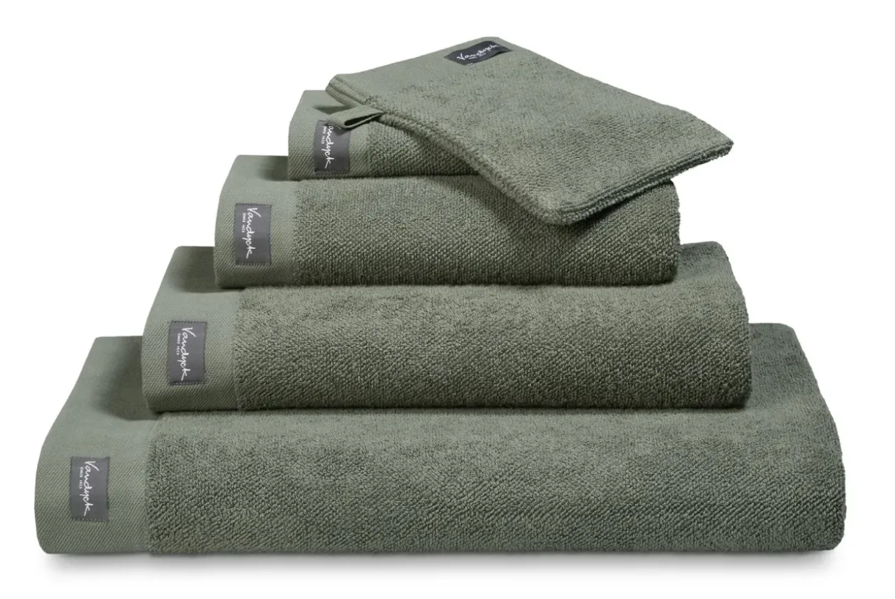 Bath & Living Vandyck Towel HOME Uni Olive-113 (BAKC13202)