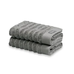 Bath & Living Vandyck Towel HOME Wave Mole Gray-001