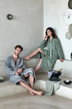 Bath & Living Vandyck Towel HOME Wave Smoke Green-814