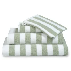 Bath & Living Vandyck Towel VERONA Stripes color Smoke green