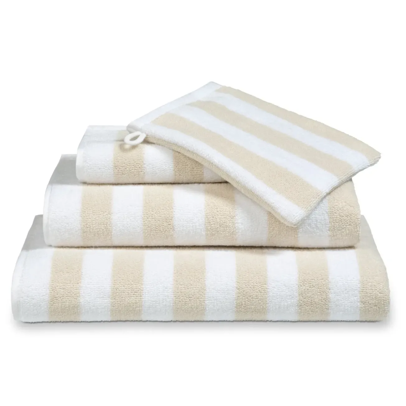 Bath & Living Vandyck Towel VERONA Stripes color Desert-034