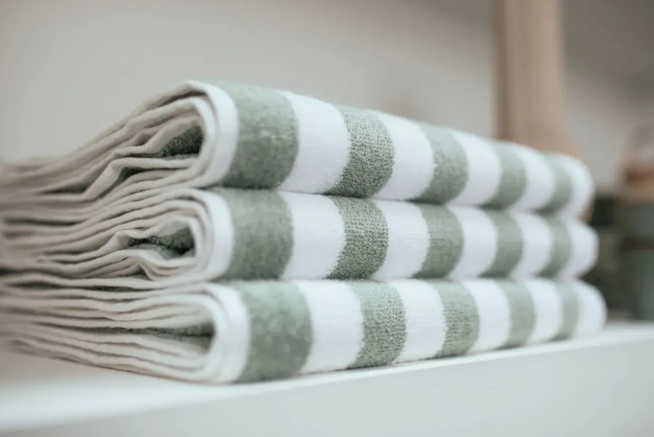 Bath & Living Vandyck Towel VERONA Stripes color Desert-034