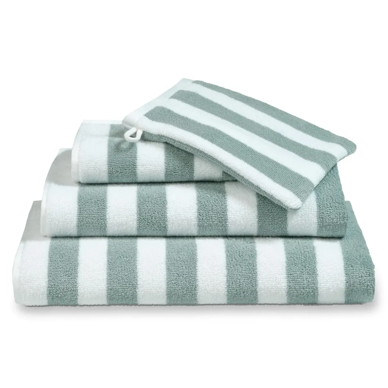 Bath & Living Vandyck Towel VERONA Stripes color Pearl Blue