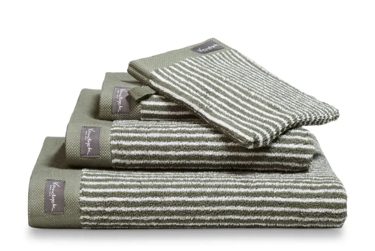 Bath & Living Vandyck Towel 60x110 cm HOME Petit Ligne Olive (BAKC15101) set/3 pieces