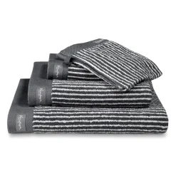 Bath & Living Vandyck Towel 60x110 cm HOME Petit Ligne Off Black (BAKC15101) set/3 pieces