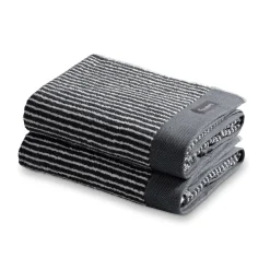 Bath & Living Vandyck Towel 60x110 cm HOME Petit Ligne Off Black (BAKC15101) set/3 pieces