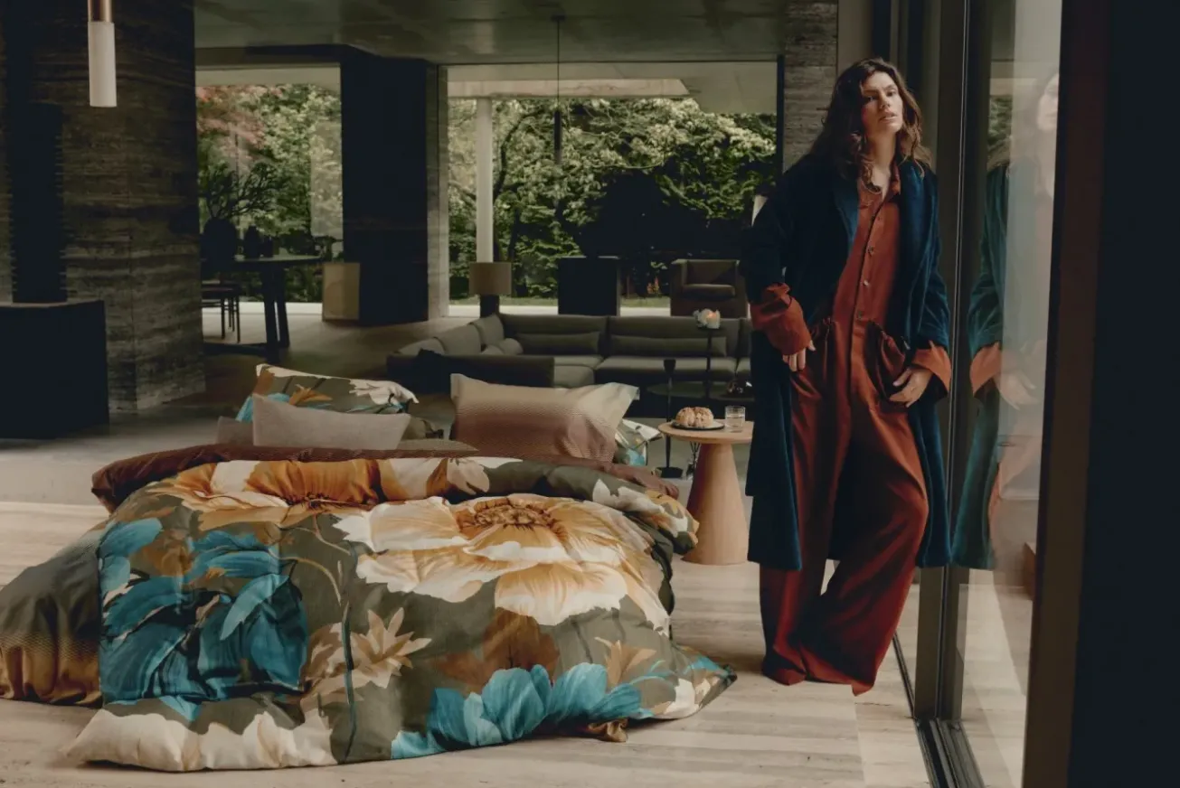 Bath & Living Vandyck Vandyck BEAUMONT bathrobe Dark Sea