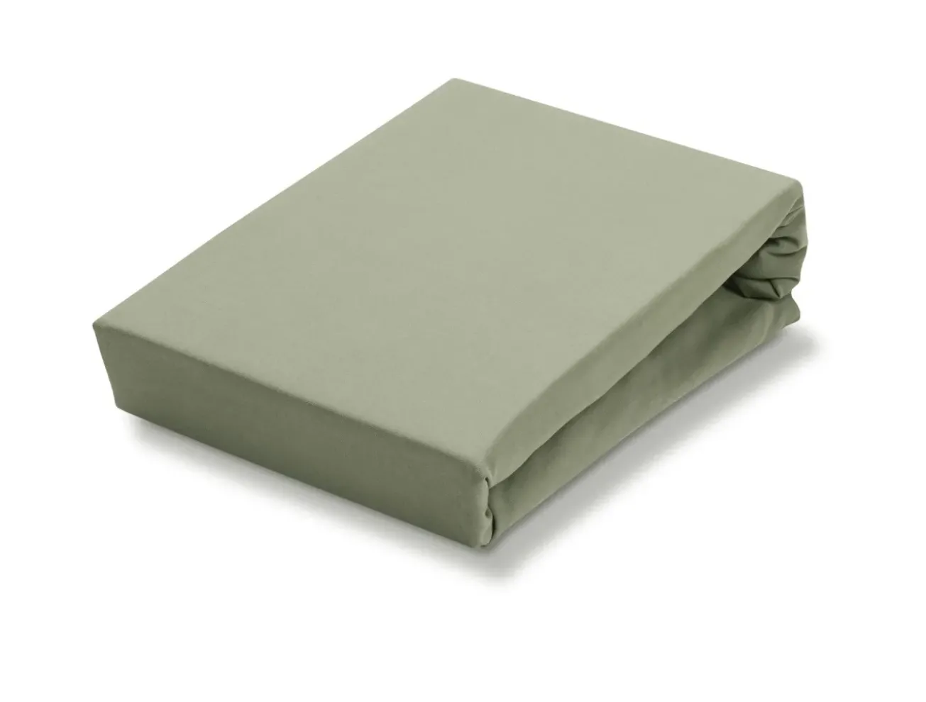 Bath & Living Vandyck Vandyck JERSEY SOFT split topper fitted sheet Light Olive