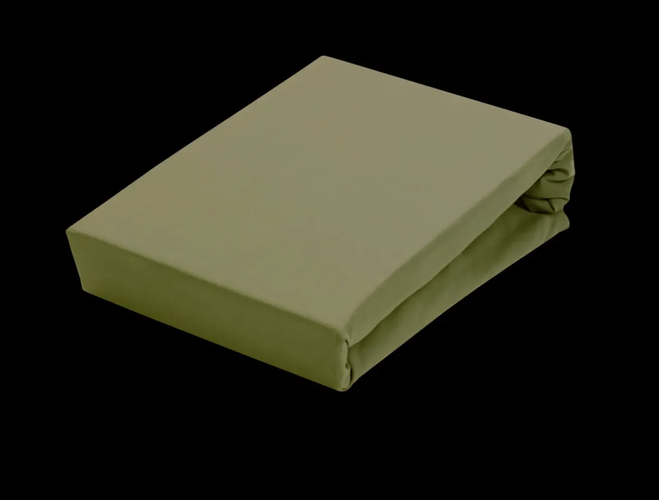 Bath & Living Vandyck Vandyck JERSEY SUPREME topper fitted sheet Martini Olive