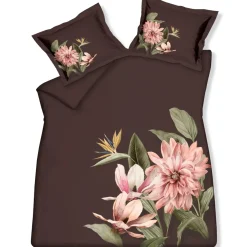 Bath & Living Vandyck Vandyck PARADISE BLOOM duvet cover Dark Chocolate 200x220 cm