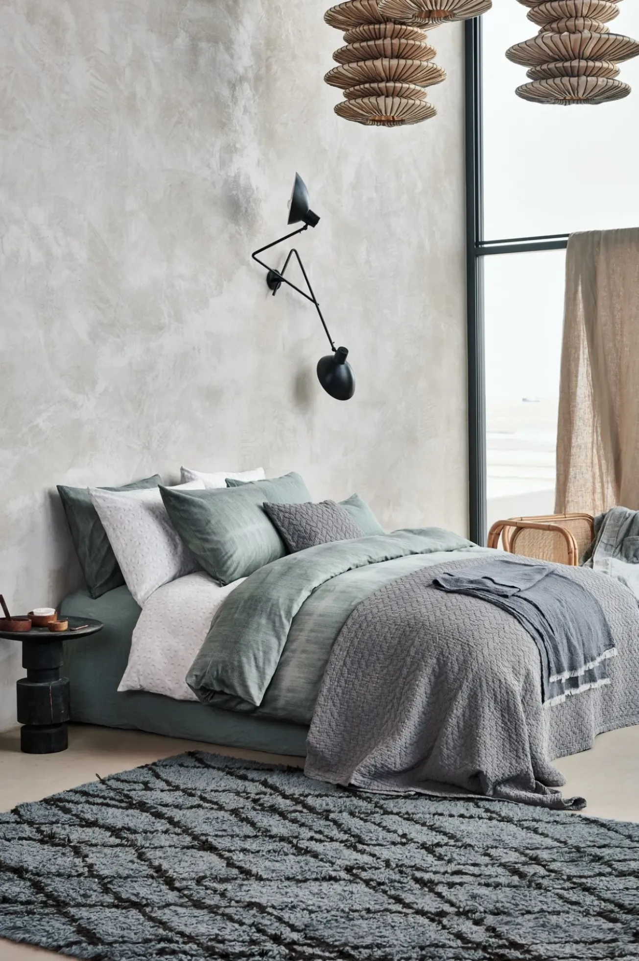 Bath & Living Vandyck Vandyck PURE 10 bedspread Steel Gray 260x260 cm