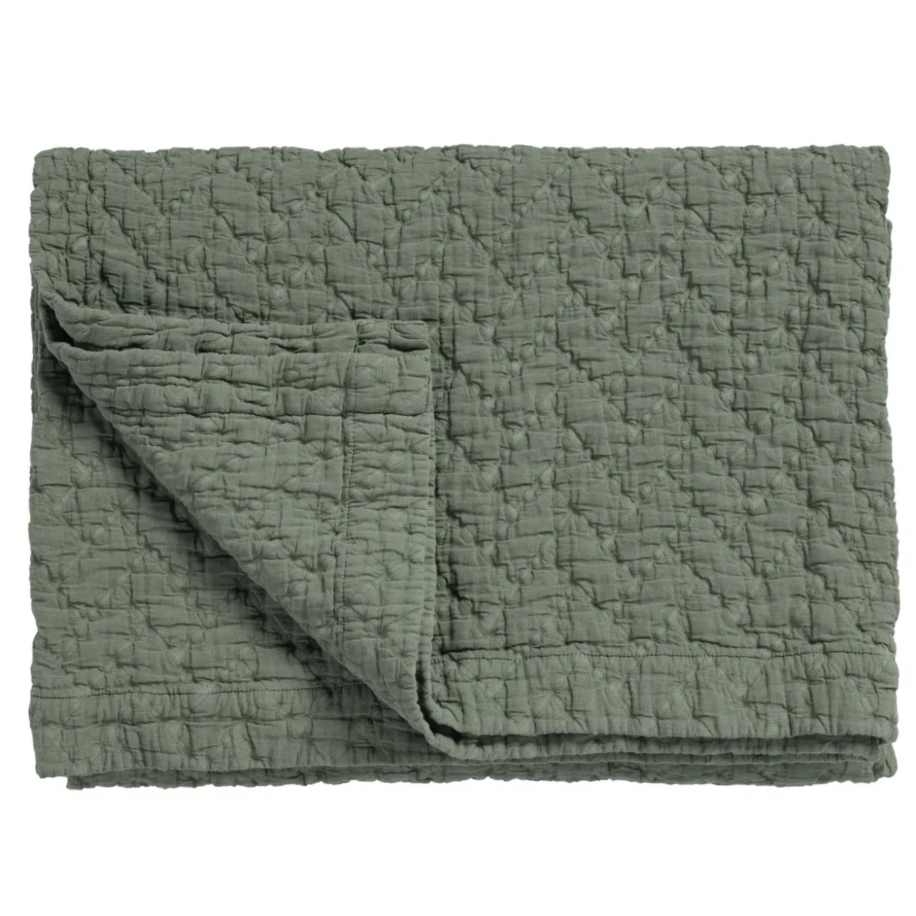 Bath & Living Vandyck Vandyck PURE 10 bedspread Sage Green 260x260 cm