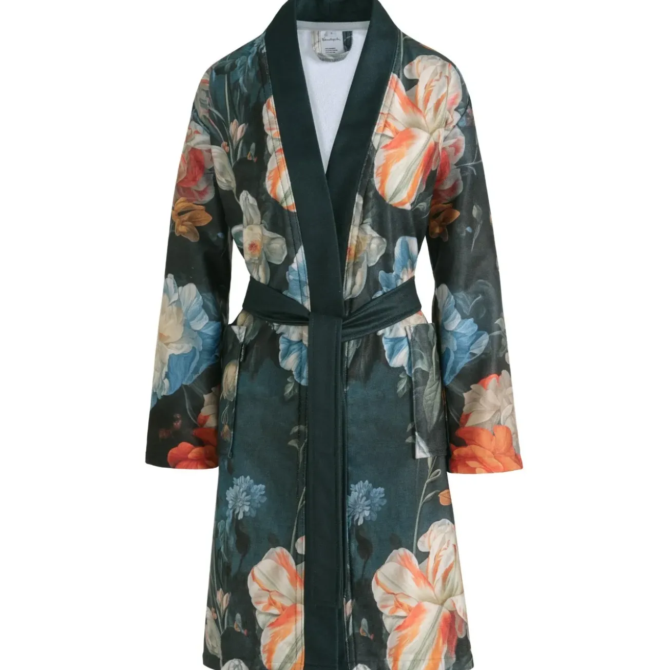 Bath & Living Vandyck Vandyck VIVIAN bathrobe Blue Ink