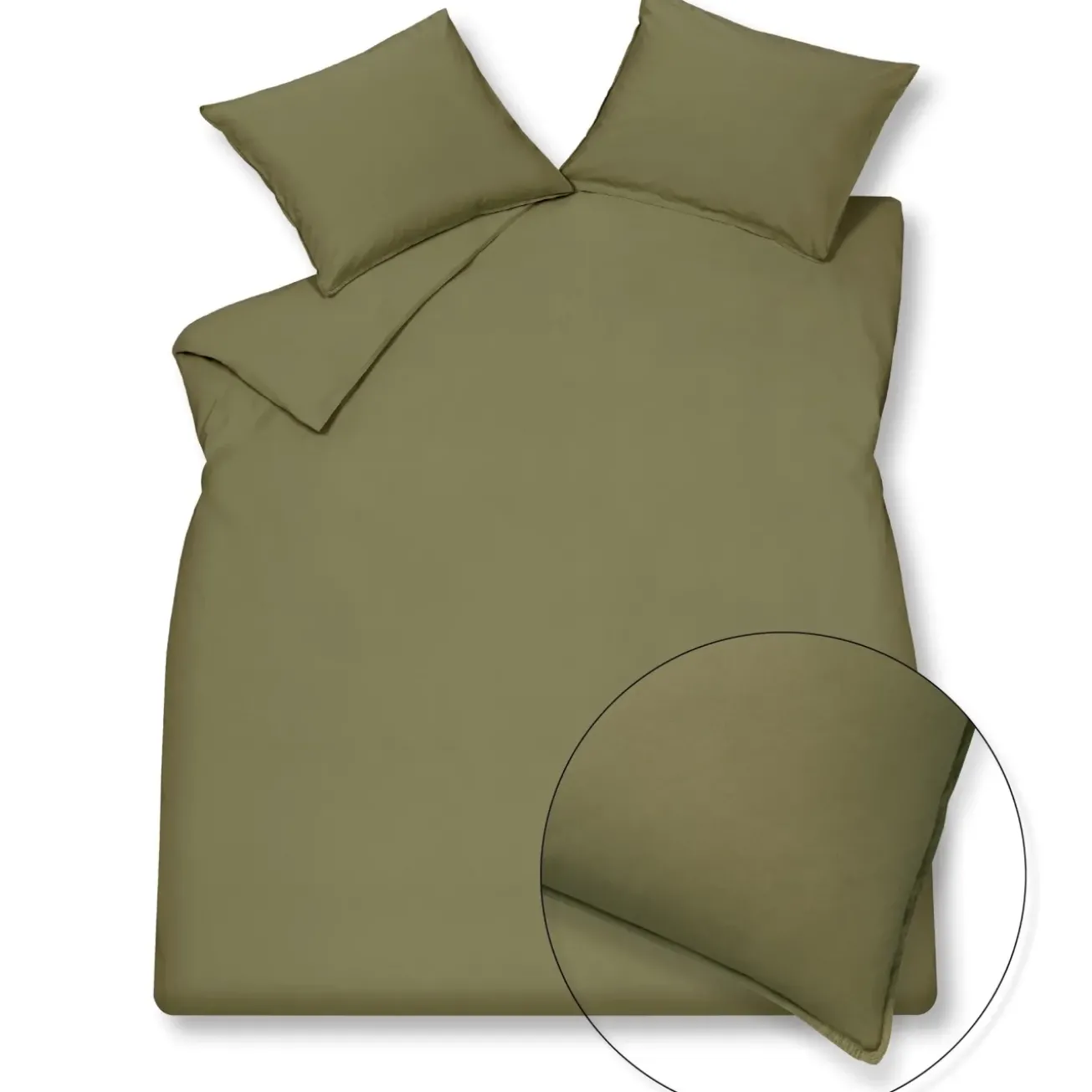 Bath & Living Vandyck Vandyck WASHED COTTON duvet cover Martini Olive 240x220 cm