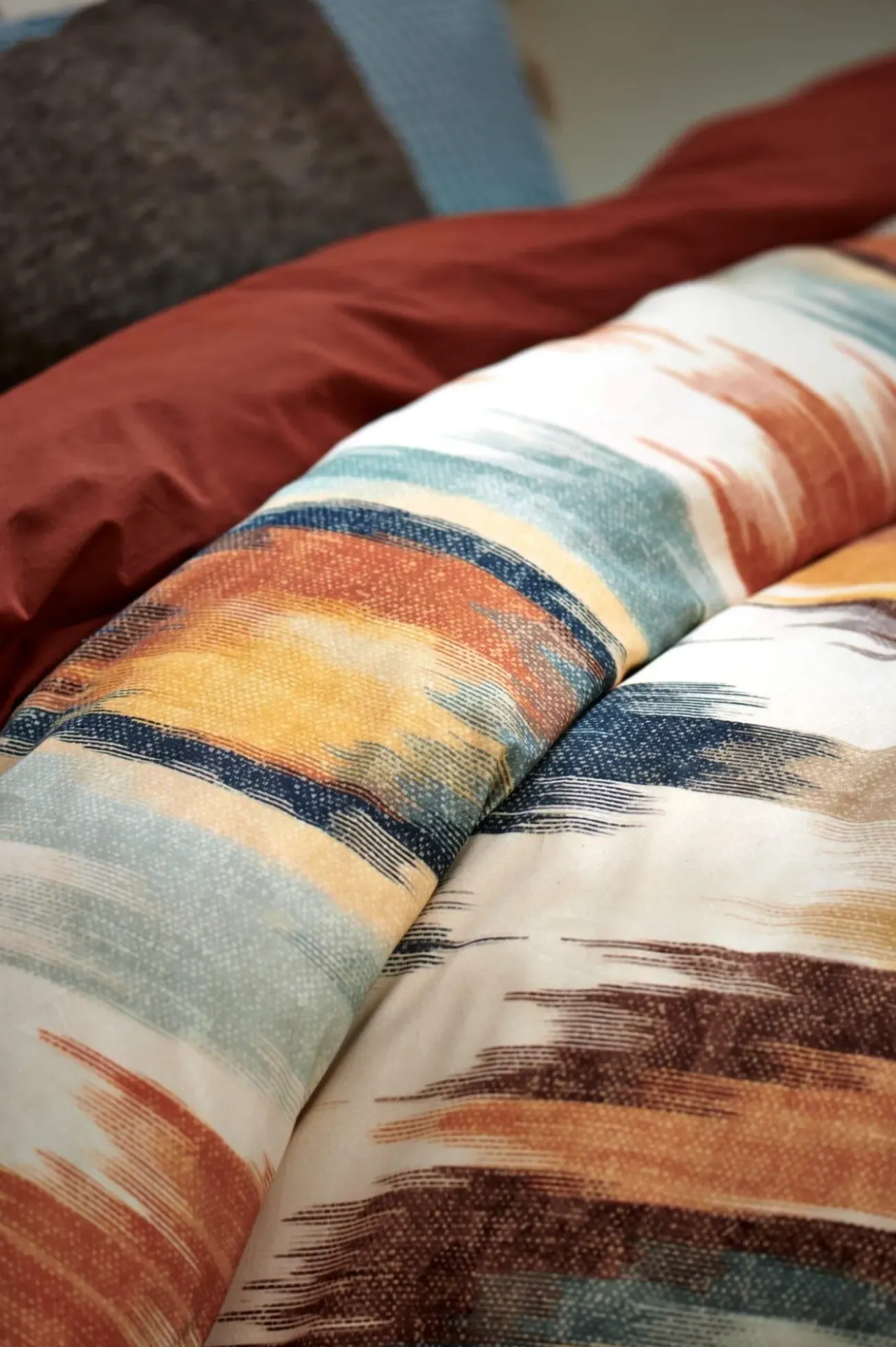 Bath & Living Vandyck Vandyck WASHED COTTON duvet cover Rusty Brown 200x220 cm