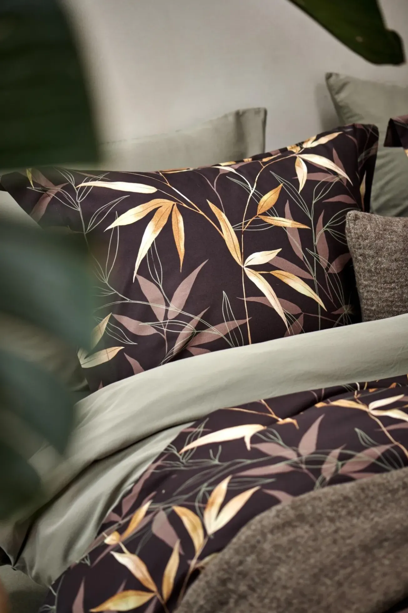 Bath & Living Vandyck Vandyck ZEN GARDEN duvet cover Dark Chocolate 200x220 cm