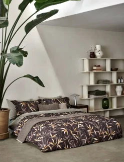 Bath & Living Vandyck Vandyck ZEN GARDEN duvet cover Dark Chocolate 140x220 cm