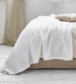 Bath & Living Vandyck Waffle blanket Pique Home (BLMK16101) color white