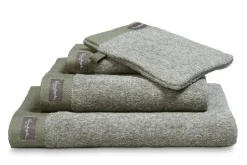 Bath & Living Vandyck Washcloth HOME Mouliné Olive (BAKC18201) set/6 pieces