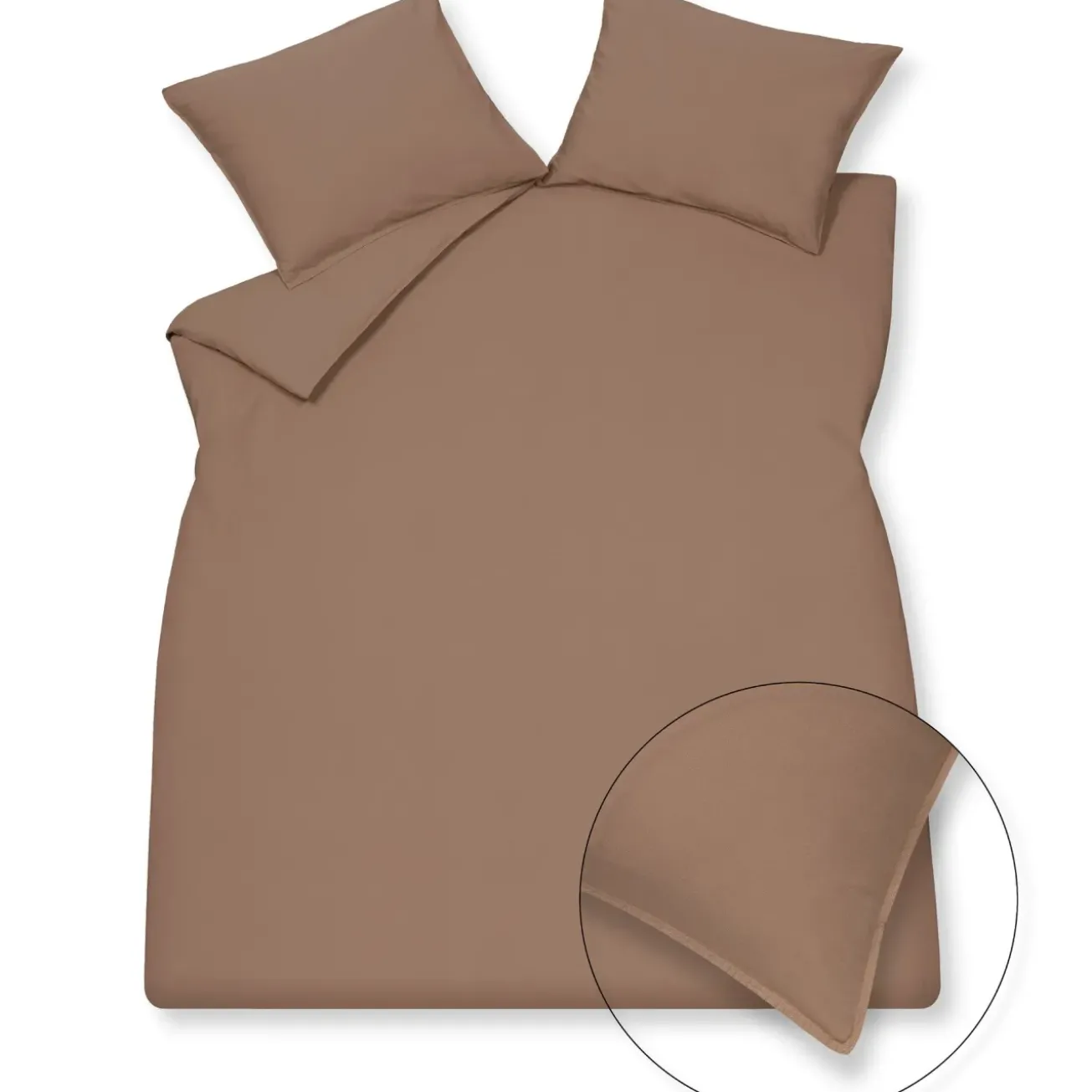 Bath & Living Vandyck WASHED COTTON duvet cover 200x220 cm Brownie (cotton) CLLA20201